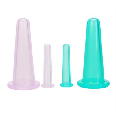 中国 顔 カップ 治療 セット 4 in 1 シリコン カップ 中国医学器具と環境に優しい 販売のため