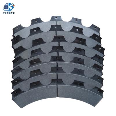 China Construction machinery manufacturers supply fan-shaped punch 110T105T200T friction plate of iron parts for sale