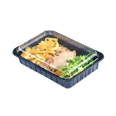 China Eco - Friendly Wholesale Disposable Supermarket Plastic Food Packaging Trays For Lunch Caterer for sale