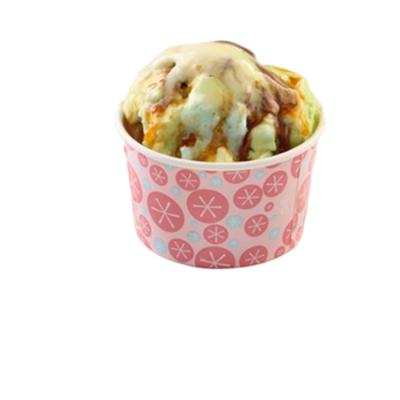 China Disposable Wholesale Quality Paper Thin Disposable Ice Cream Cup With Lid for sale
