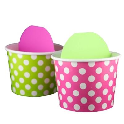 China Disposable Take Away Paper Cups Disposable Ice Cream Bowl With Lid for sale