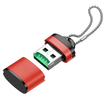 China IUSB Pro OEM Customized USB 2.0 Mini Card Reader High Speed T-Flash TF Memory Card Reader Adapter For Micro SD Card for sale