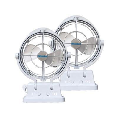 China Black Or White Finish Three Speed Push Button Control Fan Motorhome Ultra Quiet Marine Fan for sale