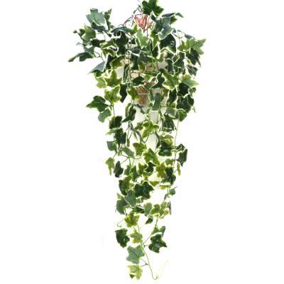 China Wholesale Green Artificial Plastic Cloth Fake Ivy Ivy Vines Grow Leaves Artificial Hanging Plant for sale