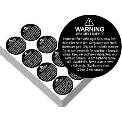 China Waterproof Custom Vinyl Self Adhesive Label Sticker, Safety Signs Warning Stickers for sale