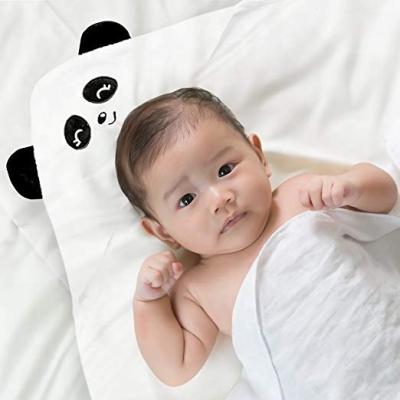 China Airplane Exfriendly Customize Design Baby 2-3 Organic Bamboo Hooded Towel, Boys And Girls Cute Panda Ear, Hooded Bath Towel Set For Kids for sale