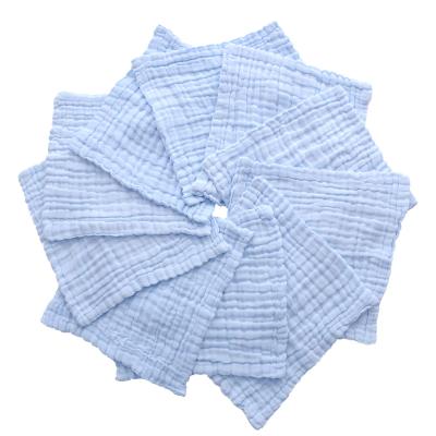 China Hot sales-100% cotton plain baby towel child safe -natural baby product-6 layers muslin cotton for sale