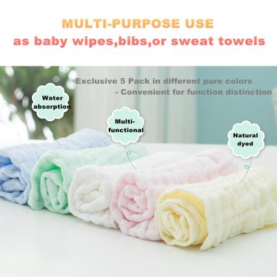 China Child Safe Baby Muslin Towel - Natural Muslin Cotton Baby Towel - Soft Baby Face Towel for Sensitive Skin for sale