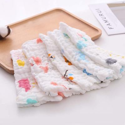China Natural QUICK DRY Cotton Baby Cloths 100% Muslin Baby Washcloths, Newborn Baby As Shower Gift Face Towel for sale