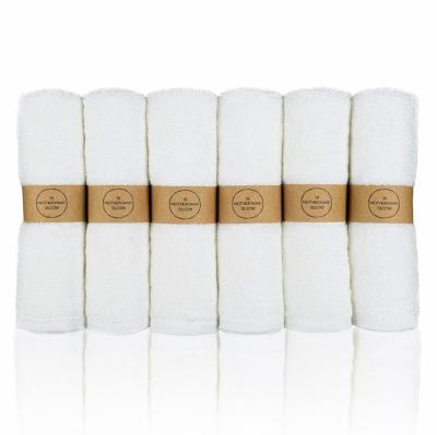 China Compressed Maternity Collection 6 Pack ULTRA SOFT Baby Bath Washcloths, Rayons Bamboo Towels, Perfect Baby Gifts for sale