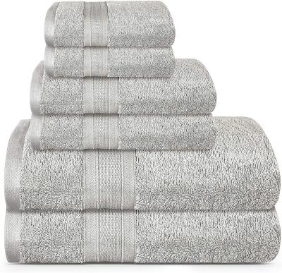 China 100% Compressed Cotton, Highly Absorbent, Bathroom Towels 6 Piece Bath Towel Set for sale