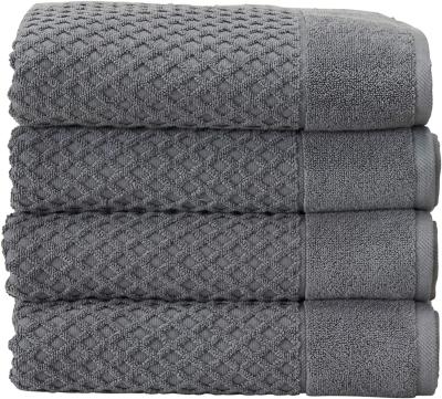 China Compressed Quick Dry 100% Cotton Bath Towel Set Highly Absorbent And Textured Luxury Bath Towels for sale