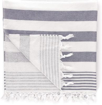China 100% Cotton Compressed Turkish Fouta Towel Peshtemal Front With Terry Loop Back Beach Spa And Bath Towel for sale