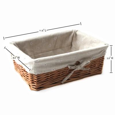 China High Quality Gift Wicker Storage Basket Weaving Storage Stocked Wicker Basket For Sale for sale