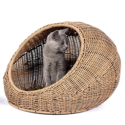 China China handmade natural wicker dog basket wicker basket wicker basket china hotsale cat pet basket for sale