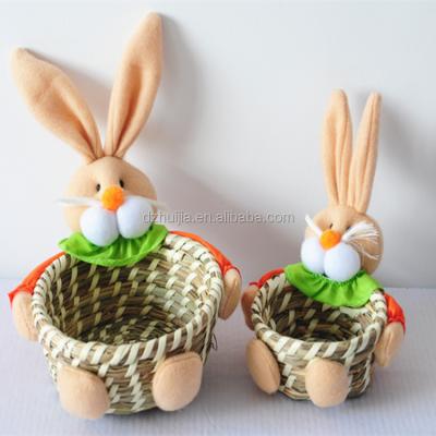 China New Gift Straw Basket For Europe Design Easter Promotion for sale