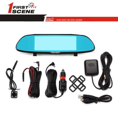 China Firstscene C08 7 Inch Dual Touch Screen Car Camera 3G Android GPS Navigation Dash Cam FS-C08 for sale