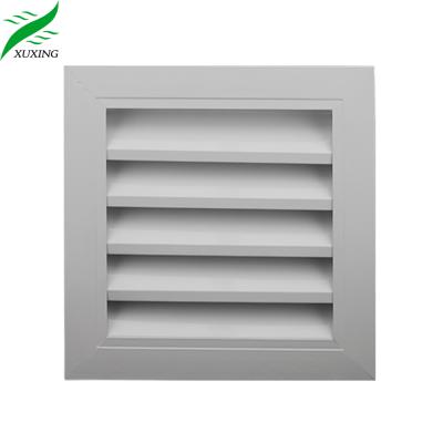 China Fixed Blade HVAC Fixed Type Large Air Canopy Aluminum Door Grille Vent for sale