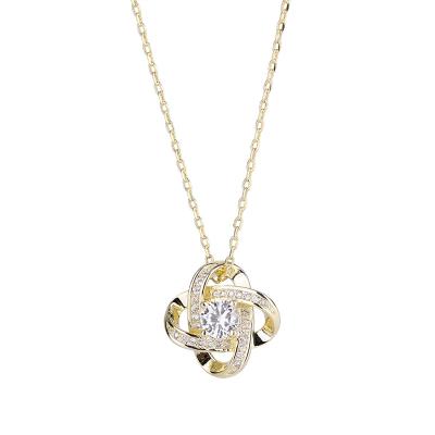 China Wholesale Cute Trendy Retro Charm Fashion Jewelry Factory Style Simple Micro Inlaid Zircon Pendant Necklace for sale