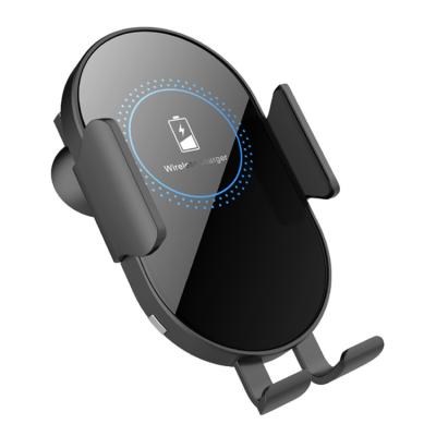 China High Speed Automatic Sensor Smart Car Phone Holder Claping Navigation Car Mobile Phone QI Wireless Charger for sale