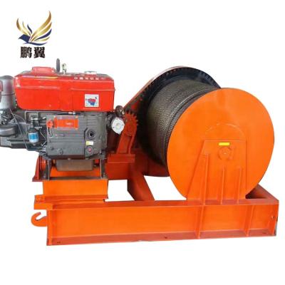 China 5 Ton OUTBOARD Variable Speed Diesel Power Pulling Diesel Generator Winch for sale