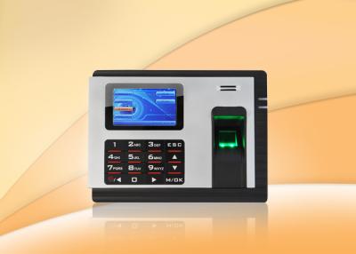 China Os sistemas cronometrando encaixados da máquina do comparecimento do tempo da impressão digital com verificam dentro/para fora à venda