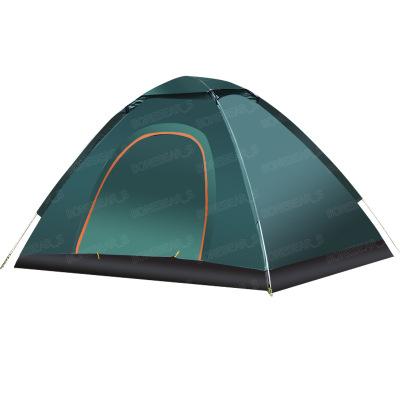 China Diamond Ground Nail Outdoor Tent Double 3-4 Hexagonal Speed Automatic Opening Can Be Customized Logo Camping Camping Tent Beach Rainproof for sale