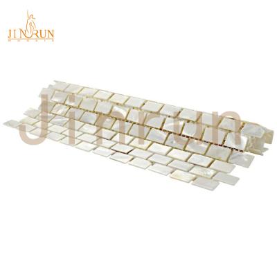 China White Pearl Sea Shell Parquet Nature Shell Plate Wall Slabs for sale