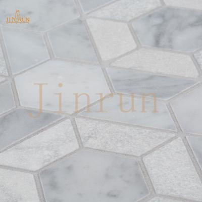China 4x4 parquet off white ceramic floor tile for backsplash mosaic for sale
