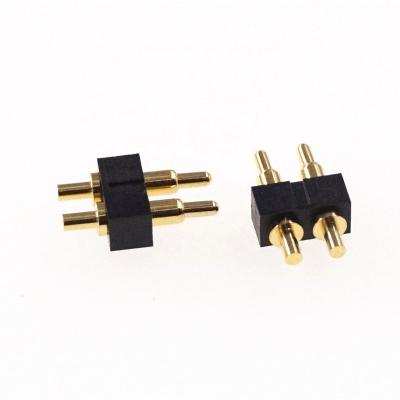 China Spring-Loaded DIP Spring-Loaded Pogo Pin Connector 2.54 Mm Pitch 7.0 Pin Power 2.54 Grid Single Row Battery Mm Size 2 Contact Through Hole for sale