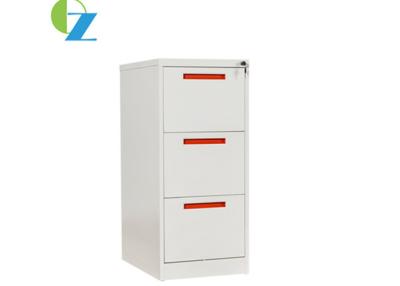 China Commercial Use Vertical Filing Cabinet 3 Drawers 1330mm Height Fully Open for sale