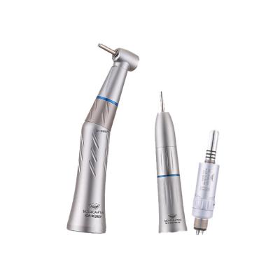 China Imported Bearing Type Dental High Speed Internal Water Stainless Steel Push Button Handpiece Low Set Kit Student for sale