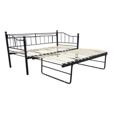 China Latest Metal Bed Design Wrought Iron Folding Metal Daybed Simple Elegant Sofa With Bed for sale