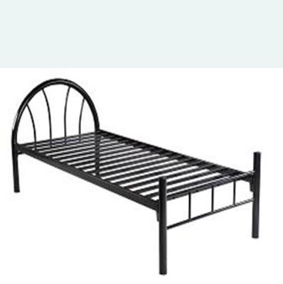 China Latest Design Metal Simple Elegant Single Bed Frame Beautiful Wrought Iron Single Bed for sale