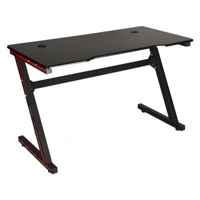 China Strong And Stable MDF PC Z L K Formed Game Table Cheap Black Modern Signing Compact New Corner Usb Gamer Computer Home Desk With RGB Light Audio for sale