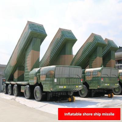 Cina Veicolo missilistico per navi da terra 2 Camuffamento gonfiabile di grandi fiori da 1 a 1 Stoffa Oxford personalizzata in vendita