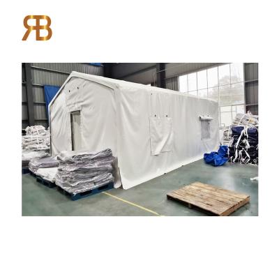 China Tube Type Tent Stake Stock Customized Construction Easy Emergency Relief Tent for sale