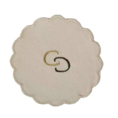 China Custom Sustainable Scalloped Coasters For Round Or Square Cup Drink Tea Coffee Coaster for sale