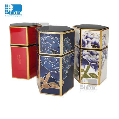 Cina 170 ml-3000 ml di lattine metalliche per tè, scatole per la stampa personalizzata con coperchio facile da aprire in vendita