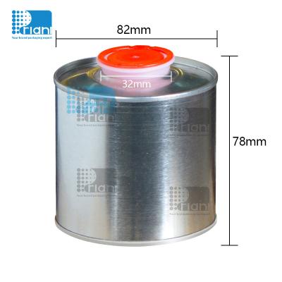 China 0.5L-1L Paint Tin Bucket 1 Liter Metal Packaging Tins With Plastic Stopper Screw Lid for sale