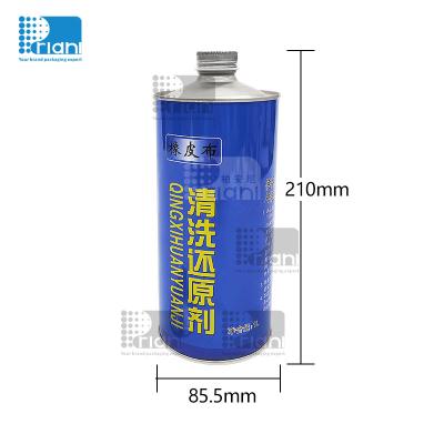 China Solvent Tank 1L Paint Bucket Paint Can Round Metal Tin With Lid for sale