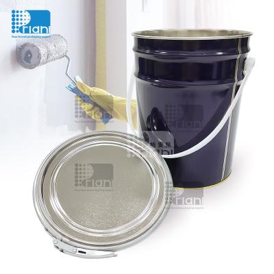 China 6.5 Liter Paint Bucket 0.28mm Thickness Coating Metal Pail With Handle for sale