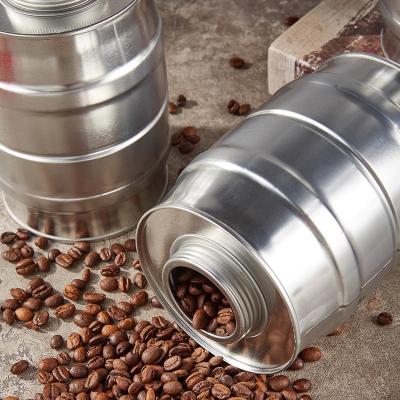 中国 円筒状のコーヒー缶 コーヒー缶缶 バルブ付きの空き缶箱 販売のため
