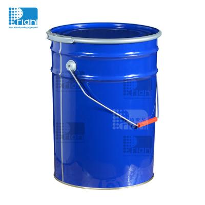 China 5L-20L Paint Bucket Empty Epoxy Tile Grout Sealant With Metal Handle for sale