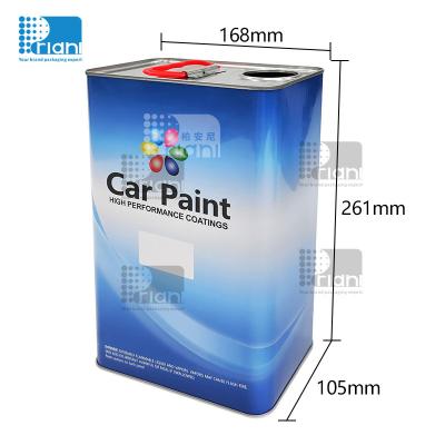 China Car Paint Square Tin Cans 4L Rectangular Metal Containers With Lids for sale