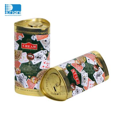 China Food Grade Metal Tinplate Gift Tin Cans For Cookies Candy Customize Design And Size for sale