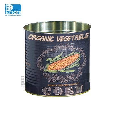 Cina 3pc di latta di cibo Lattine di latta 12 oz rotonde di acciaio inossidabile in vendita