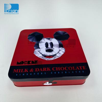 China OEM forma personalizada de lata de metal de papelão recipientes de lata de presente à venda
