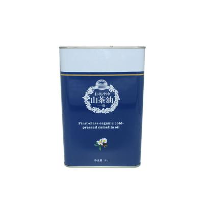 China Food Packaging Cooking Olive Oil Tin Cans Customized Tinplate Material for sale