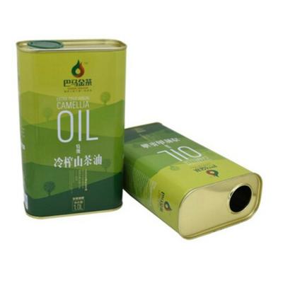 Cina Imballaggio alimentare rettangolare Scatola di latta riciclata Scatola metallica di olio d'oliva in vendita